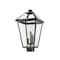 Z-Lite Talbot 3 Light Outdoor Post Mount Fixture, Black & Clear Beveled 579PHXLS-BK - alternate 6
